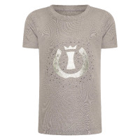 Imperial Riding Hally kindershirt met korte mouwen Houtskool Grijs Imperial Riding Hally kindershirt met korte mouwen Houtskool Grijs