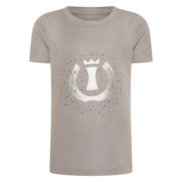 Imperial Riding Hally kindershirt met korte mouwen Houtskool Grijs