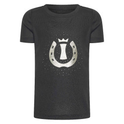 Imperial Riding Hally kindershirt met korte mouwen Zwart Imperial Riding Hally kindershirt met korte mouwen Zwart