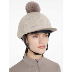 Mesh toque Maria LeMieux Amandel Beige