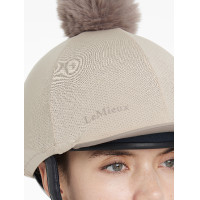 Mesh toque Maria LeMieux Amandel Beige