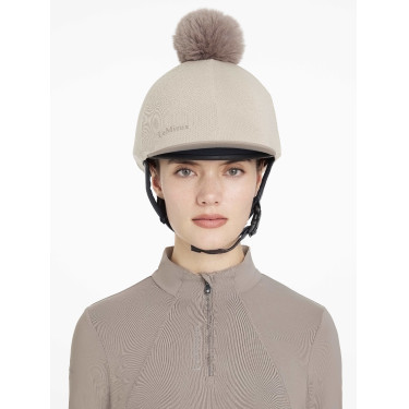 Mesh toque Maria LeMieux Amandel Beige