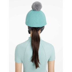 Mesh toque Maria LeMieux Lagune Blauw