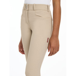 Broek LeMieux siliconen zitvlak Izzy Young Rider Amandel Beige