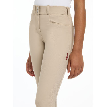 Broek LeMieux siliconen zitvlak Izzy Young Rider Amandel Beige