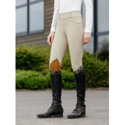 LeMieux Side Zip Hunter Young Rider Broek Beige