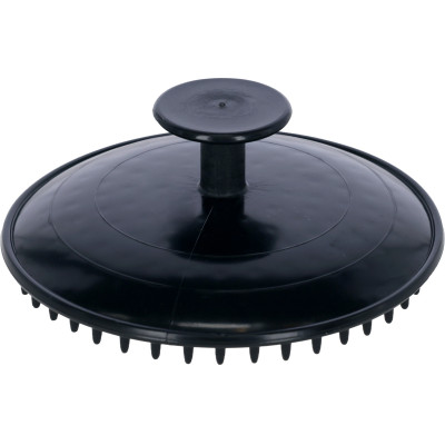 Rubberharenborstel Covalliero met nopjes Zwart