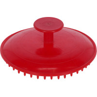 Rubberharenborstel Covalliero met nopjes Rood