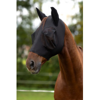 Vliegenmasker FinoStretch Zipper Covalliero Zwart Vliegenmasker FinoStretch Zipper Covalliero Zwart