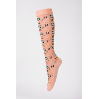 Sokken Santia Harcour per 3 Abrikoos Oranje