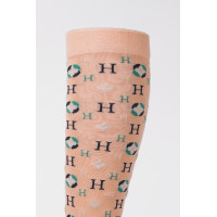 Sokken Santia Harcour per 3 Abrikoos Oranje