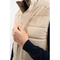 Mouwloos vest Boston Harcour heren Linnen Beige