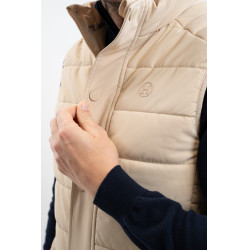 Mouwloos vest Boston Harcour heren Linnen Beige