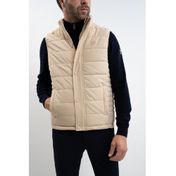 Mouwloos vest Boston Harcour heren Linnen Beige