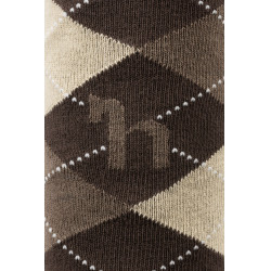 Ruitjeskousen Horze Holly Donkerbruin