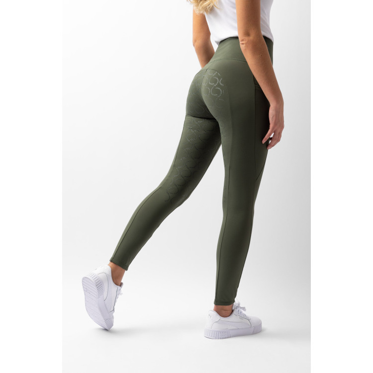 Hoogwaardige legging met volledige siliconen zitvlak Gillian Horze dames Hoogwaardige legging met volledige siliconen zitvlak Gillian Horze dames