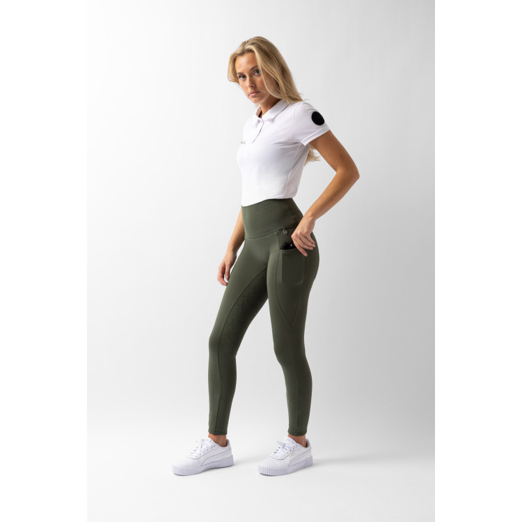 Hoogwaardige legging met volledige siliconen zitvlak Gillian Horze dames Hoogwaardige legging met volledige siliconen zitvlak Gillian Horze dames