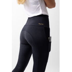 Legging Horze Mathilde siliconen full grip dames Donker marineblauw Legging Horze Mathilde siliconen full grip dames Donker marineblauw