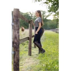 Legging Horze Mathilde siliconen full grip dames Donker marineblauw Legging Horze Mathilde siliconen full grip dames Donker marineblauw