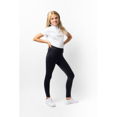 Kinderpaardrijlegging met volledig siliconen zitvlak Madison Horze Donker marineblauw