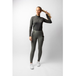 Rijbroek B Vertigo hybride compressie Chiara dames Warme basilicum Roze