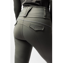 Rijbroek B Vertigo hybride compressie Chiara dames Warme basilicum Roze