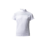 Wedstrijdpolo Horze Kaya kind strass Glanzend wit Wedstrijdpolo Horze Kaya kind strass Glanzend wit