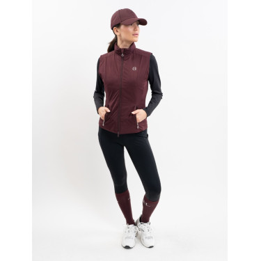 Mouwloos vest Harcour Balma Aubergine Bordeaux