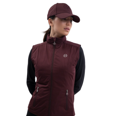 Mouwloos vest Harcour Balma Aubergine Bordeaux