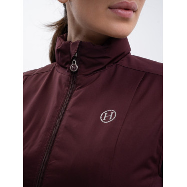 Mouwloos vest Harcour Balma Aubergine Bordeaux