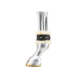 Gamaschen mit Lammfell Zandona Carbon Air Sensitive+ für junge Pferde Zwart