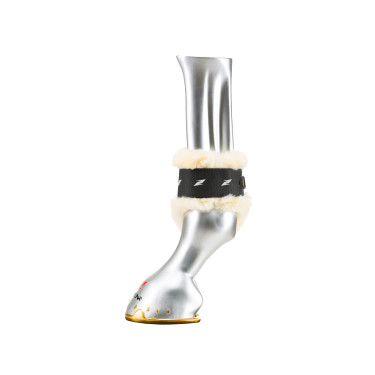 Gamaschen mit Lammfell Zandona Carbon Air Sensitive+ für junge Pferde Zwart