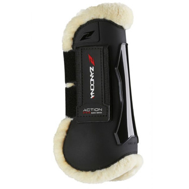 Lamsvel beenbeschermers Zandona Action Techno Zwart