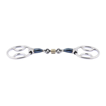 Mors Blue Steel Jump'In drie effecten dubbel gebroken met koperen ringen Mors Blue Steel Jump'In drie effecten dubbel gebroken met koperen ringen