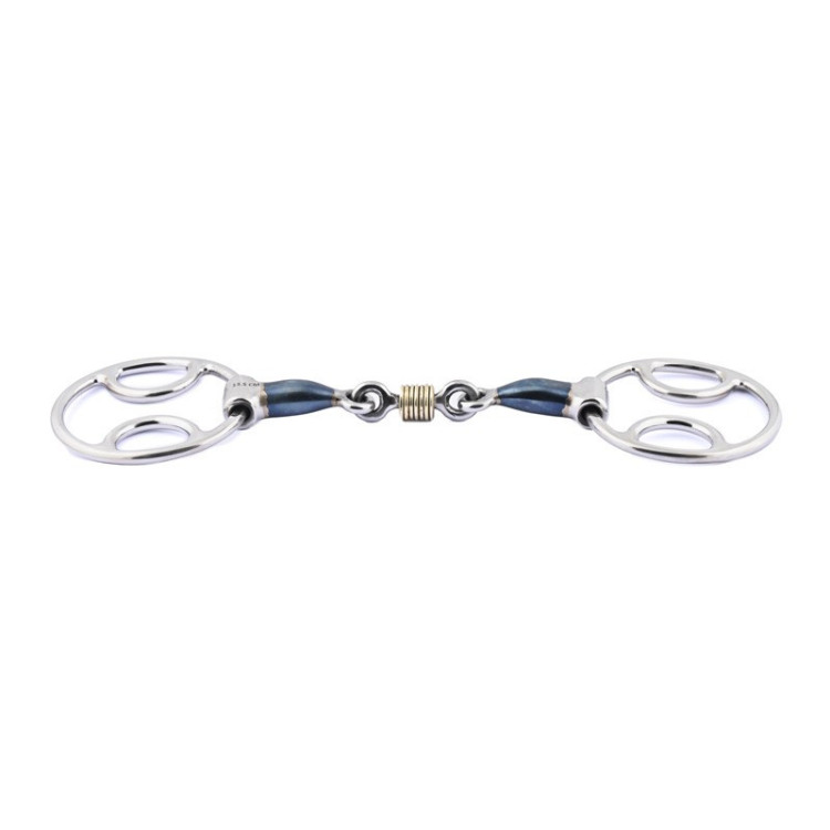 Mors Blue Steel Jump'In drie effecten dubbel gebroken met koperen ringen