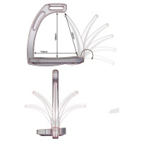 Beugels Air Safety System Jin Stirrup Glanzend aluminium Beugels Air Safety System Jin Stirrup Glanzend aluminium