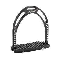 Beugels precious aluminium Jin Stirrup Zwart strass
