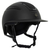 Imperial Riding Olania Deluxe grote klep helm Zwart glitter