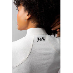 Wedstrijdshirt B Vertigo Liv sprankelend dames Glanzend wit