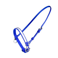 KLEIN NYLON HALSTER MET RING Blauw / wit