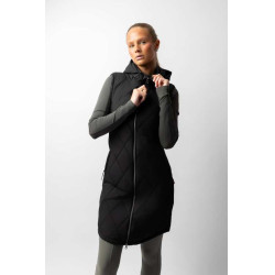 Lange mouwloze bodywarmer B Vertigo Agnetha dames Zwarte schoonheid