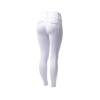Hybride legging Horze Anya dames fullgrip Glanzend wit