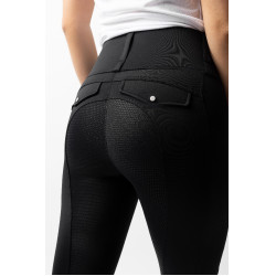 Hybride legging Horze Anya dames fullgrip Zwart Hybride legging Horze Anya dames fullgrip Zwart