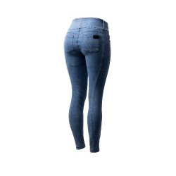 Horze Carolyn denim fullgrip damesrijbroek