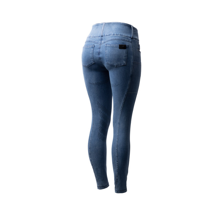 Horze Carolyn denim fullgrip damesrijbroek