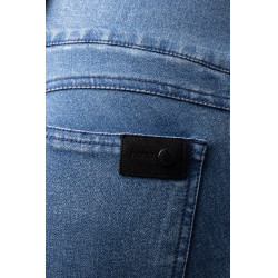 Horze Carolyn denim fullgrip damesrijbroek Licht denim Blauw Horze Carolyn denim fullgrip damesrijbroek Licht denim Blauw