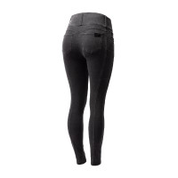 Horze Carolyn denim fullgrip damesrijbroek Zwart