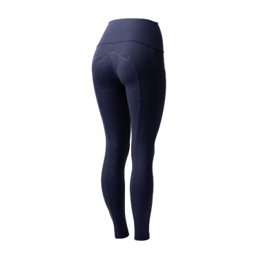 Hoogwaardige legging met volledige siliconen zitvlak Gillian Horze dames Opening Marineblauw Hoogwaardige legging met volledige siliconen zitvlak Gillian Horze dames Opening Marineblauw