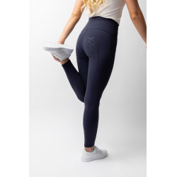 Hoogwaardige legging met volledige siliconen zitvlak Gillian Horze dames Opening Marineblauw Hoogwaardige legging met volledige siliconen zitvlak Gillian Horze dames Opening Marineblauw