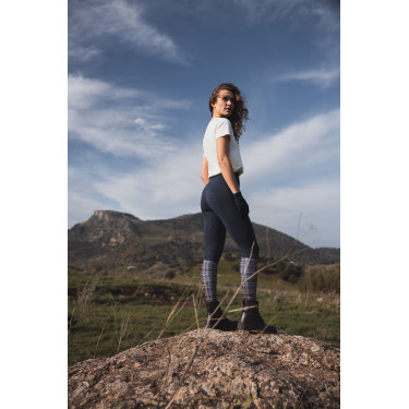 Hoogwaardige legging met volledige siliconen zitvlak Gillian Horze dames Opening Marineblauw Hoogwaardige legging met volledige siliconen zitvlak Gillian Horze dames Opening Marineblauw